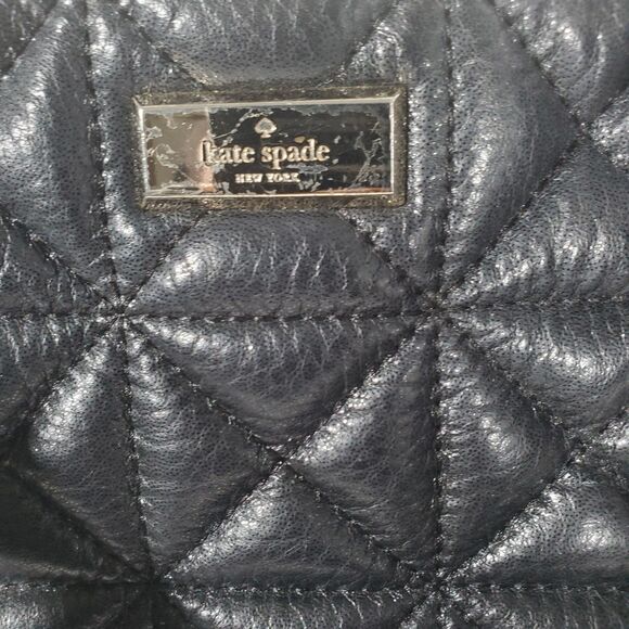 Kate Spade Women’s Quilted Shoulder Bag Black Leather Medium Sedgewick Place - Picture 8 of 16